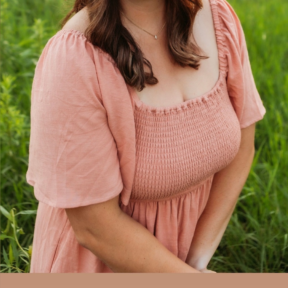 Soft Pink Maxi Dress